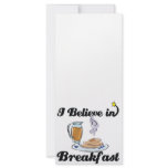 i believe in breakfast custom rack cards