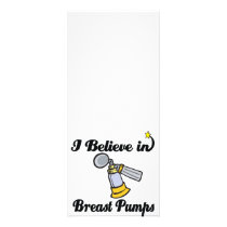 i believe in breast pumps customized rack card