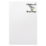 i believe in breast pumps personalized stationery