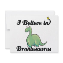 i believe in brontosaurus personalized announcement
