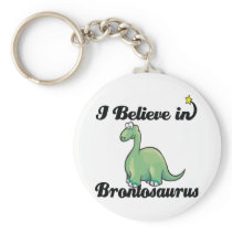 i believe in brontosaurus keychain