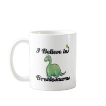 i believe in brontosaurus mug