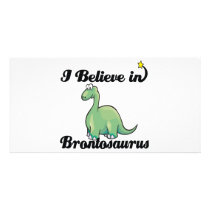 i believe in brontosaurus photo card