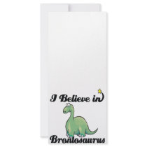 i believe in brontosaurus customized rack card