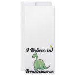 i believe in brontosaurus customized rack card
