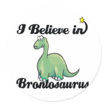 i believe in brontosaurus stickers