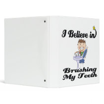 i believe in brushing my teeth boy binder