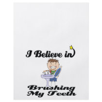 i believe in brushing my teeth boy flyer