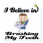 i believe in brushing my teeth boy print