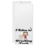 i believe in brushing teeth customized rack card