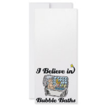 i believe in bubble baths personalized rack card