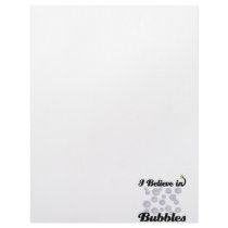 i believe in bubbles customized letterhead