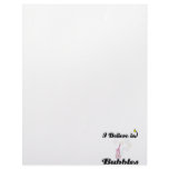 i believe in bubbles toy customized letterhead
