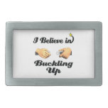 i believe in buckling up seat belt rectangular belt buckles