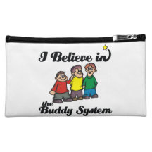 i believe in buddy system makeup bags