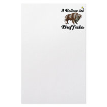 i believe in buffalo stationery paper