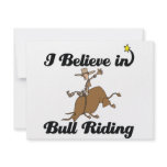i believe in bull riding personalized invites