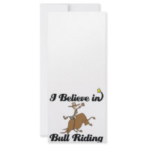i believe in bull riding rack card design
