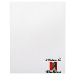 i believe in bullies letterhead design
