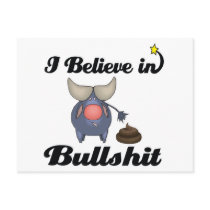 i believe in bullshit postcards