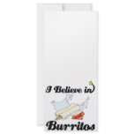 i believe in burritos rack cards