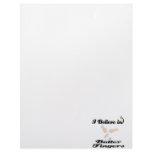 i believe in butter fingers personalized letterhead