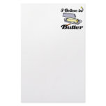 i believe in butter stationery