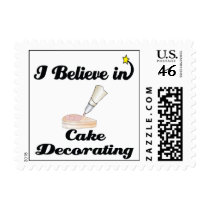 i believe in cake decorating postage