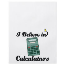 i believe in calculators flyer design