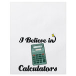 i believe in calculators flyer design