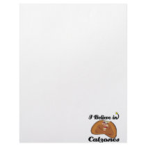 i believe in calzones personalized letterhead