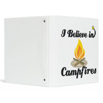 i believe in campfires vinyl binder