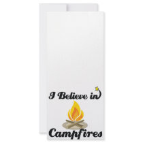 i believe in campfires personalized rack card