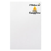 i believe in campfires personalized stationery