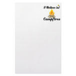 i believe in campfires stationery