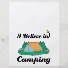 i believe in camping custom flyer