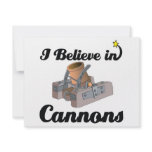 i believe in cannons custom invitation