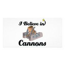 i believe in cannons picture card