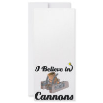 i believe in cannons personalized rack card
