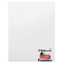 i believe in canoes personalized letterhead