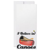 i believe in canoes rack card design