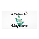 i believe in capers photo card template