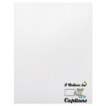 i believe in captions letterhead