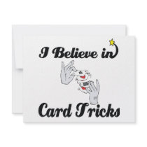 i believe in card tricks personalized invitation