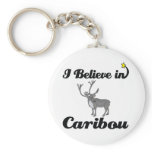 i believe in caribou keychain