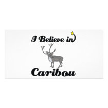 i believe in caribou photo card template
