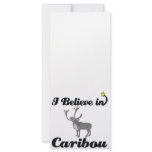 i believe in caribou personalized rack card