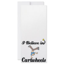 i believe in cartwheels customized rack card