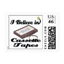 i believe in cassette tapes postage stamps