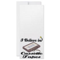i believe in cassette tapes customized rack card
